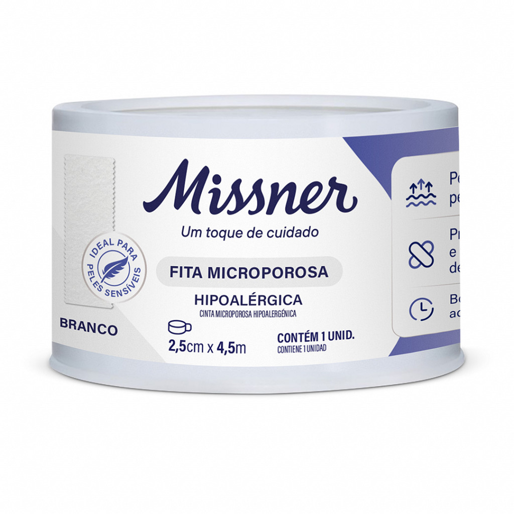 FITA MICROPOROSA  2,5CM X 4,5M