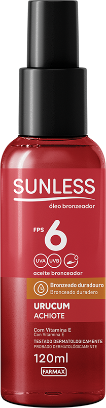 OLEO BRONZEADOR URUCUN FPS6 120ML