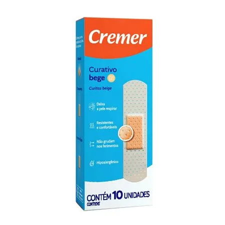 CURATIVO CREMER BEGE C/10 UN