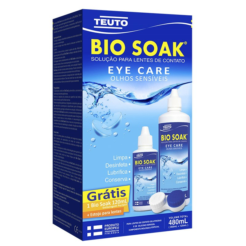 KIT BIO SOAK P/LENTE CONT.360+120ML+ESTJ