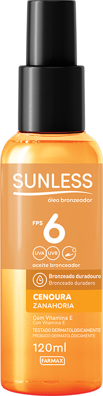 OLEO BRONZEADOR CENOURA SPRAY FPS6 120ML