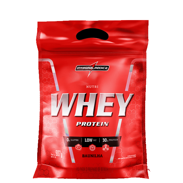 NUTRI WHEY PROTEIN REFIL 900G BAUNILHA