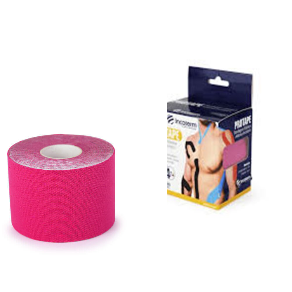 BANDAGEM ELASTICA ADESIVA ROSA 5MX5CM
