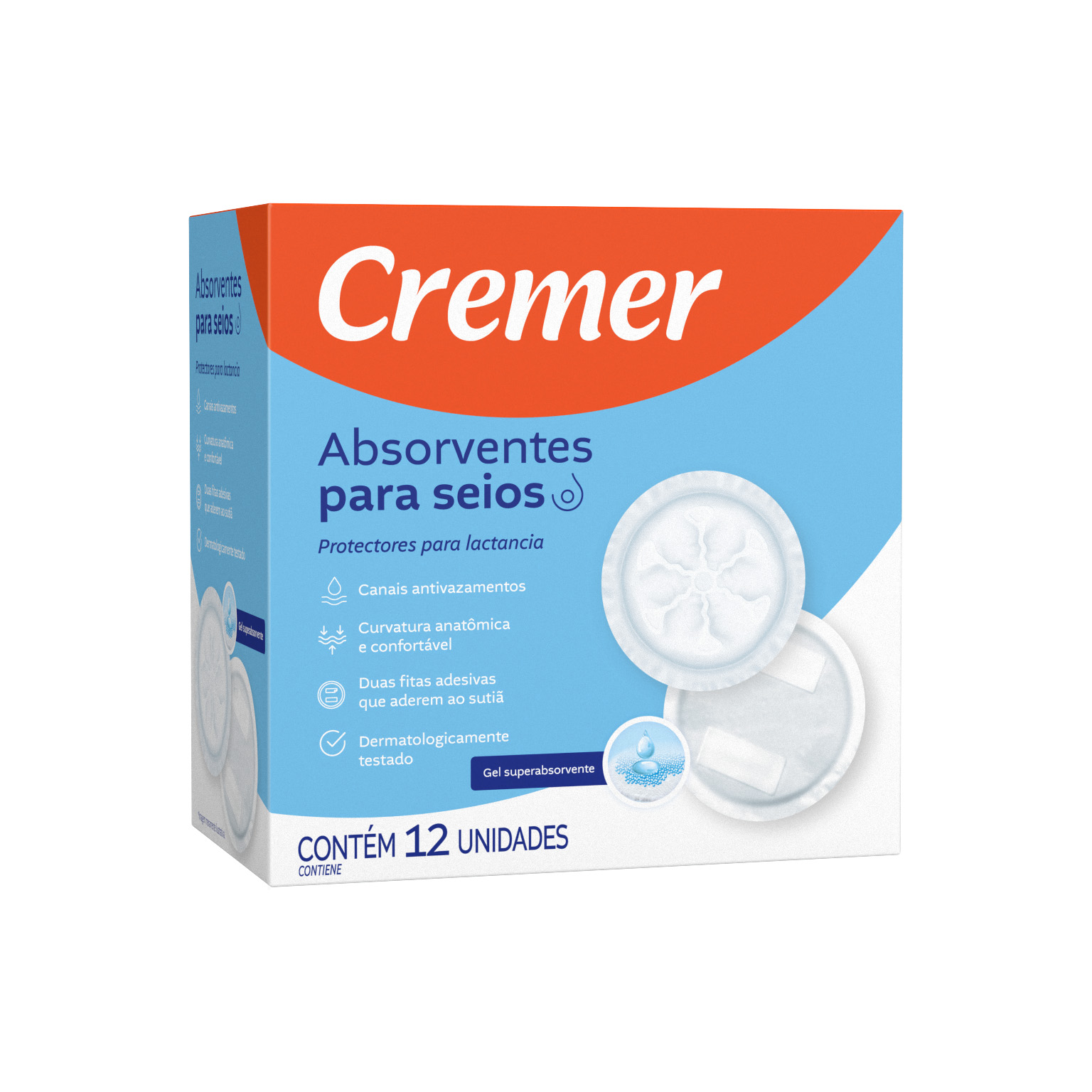 ABSORVENTES PARA SEIOS C/12 UN.