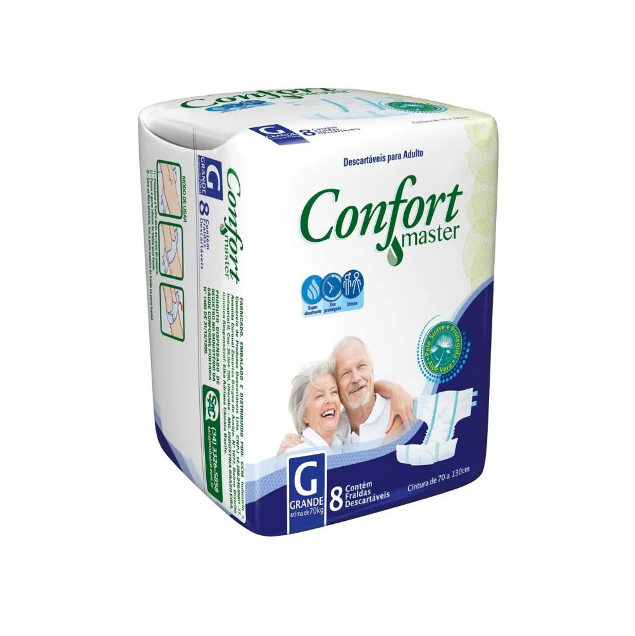 FRALDA CONFORT MASTER GER.”G” C/08 UN.