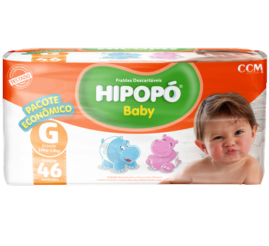 FRALDA HIPOPO  BABY ”G” C/46 UN.