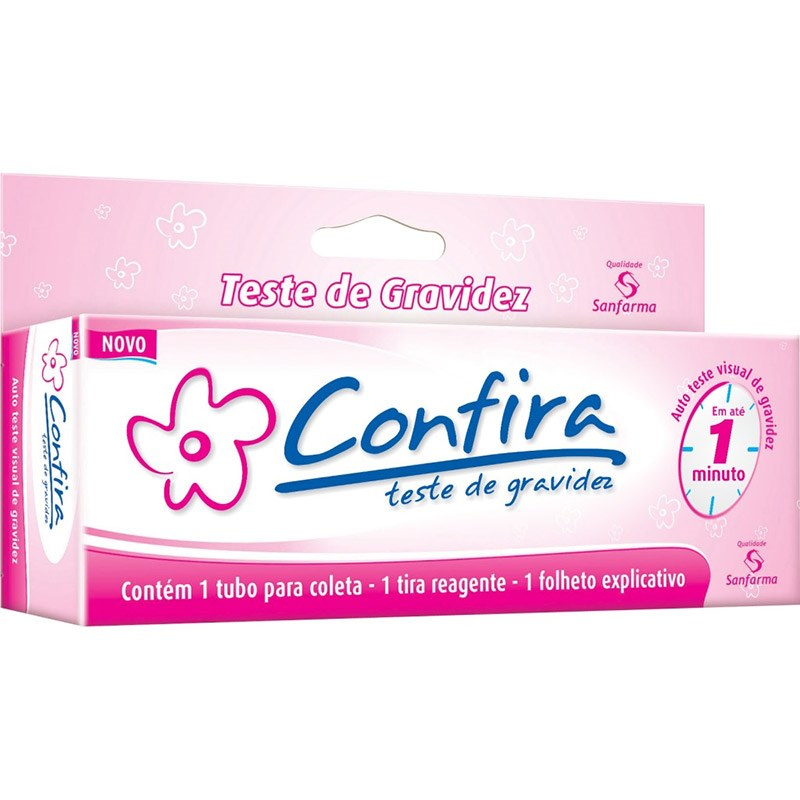 TESTE DE GRAVIDEZ CONFIRA C/01 KIT