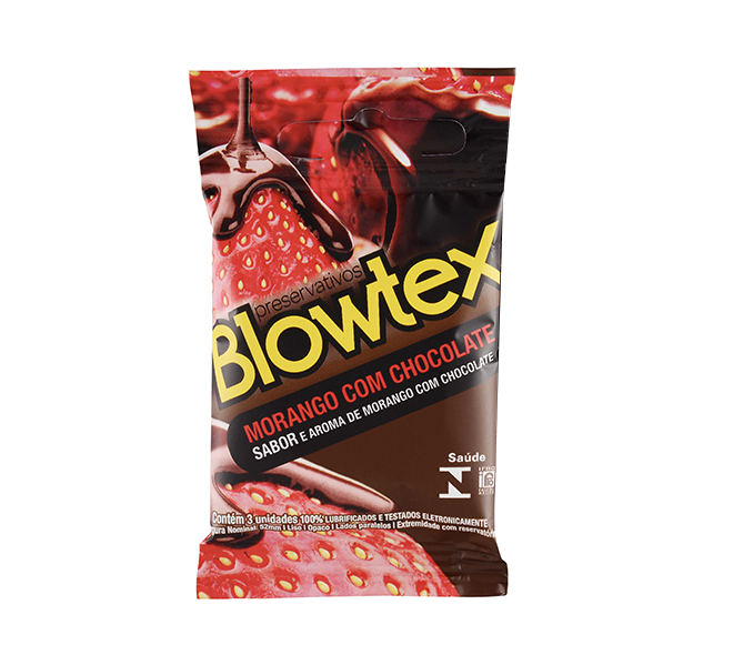 PRESERV. BLOWTEX C/03 LUB. MOR/CHOC.