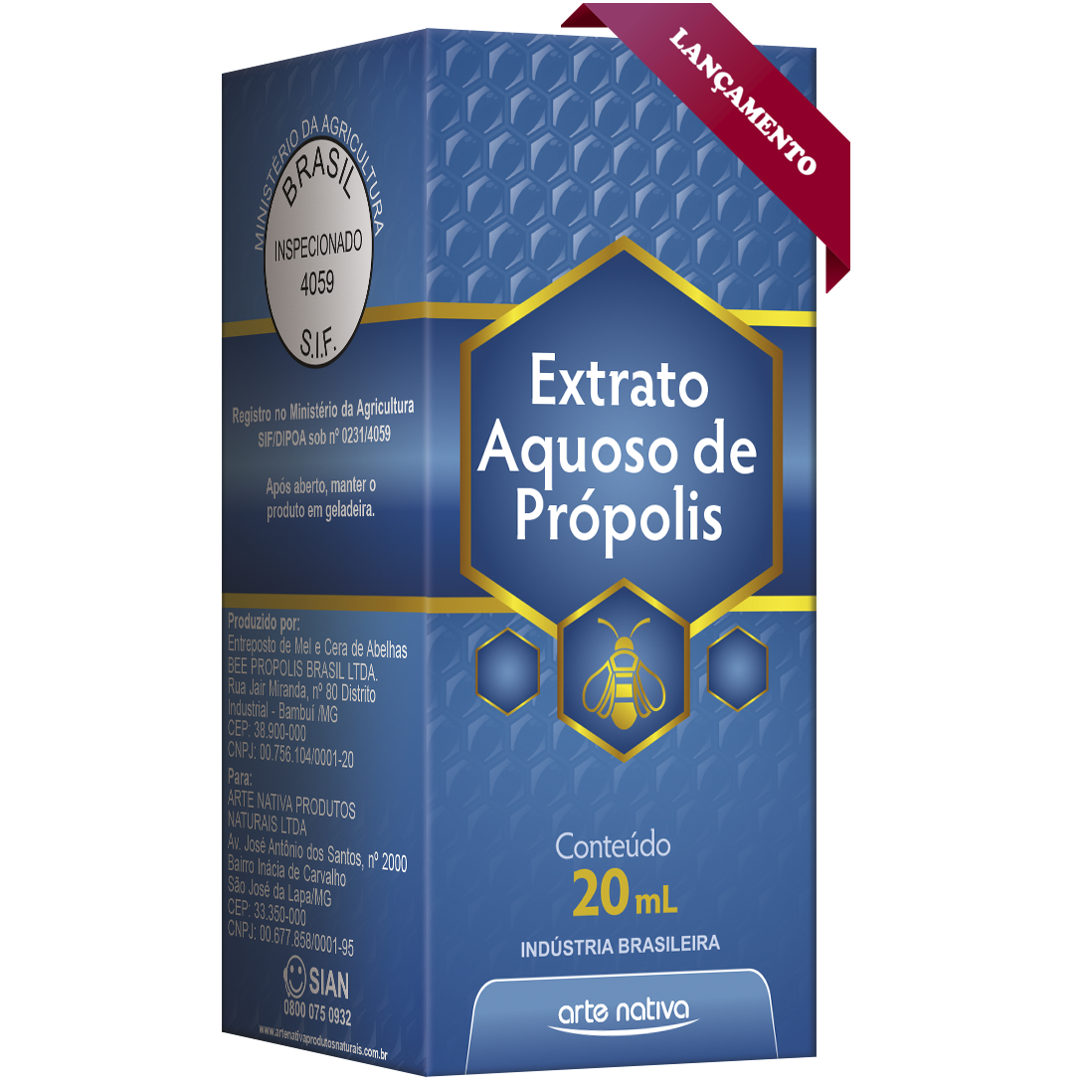EXTRATO DE PROPOLIS AQUOSO(S/ALCOOL)GTS.