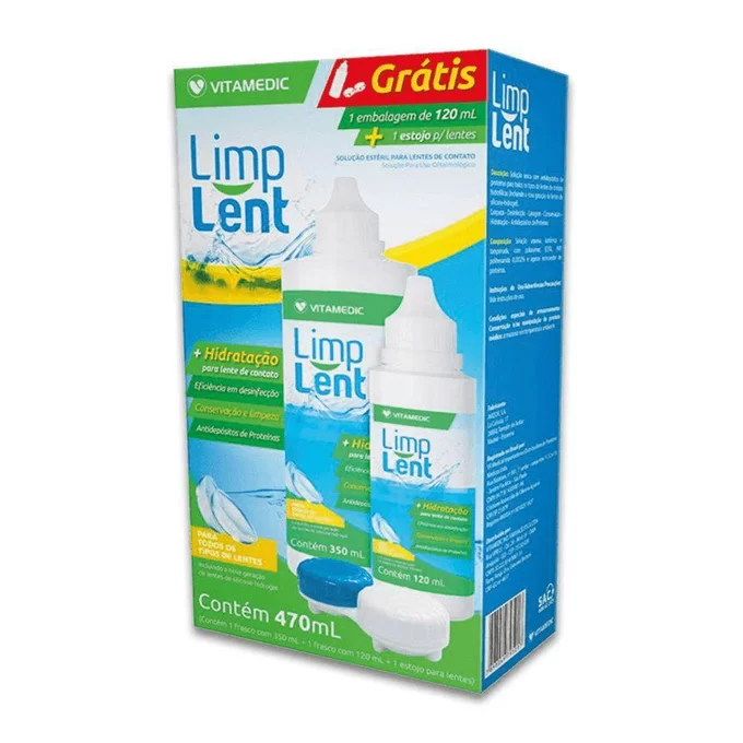 KIT LIMP LENT DE CONTATO 350/120ML+ESTOJ