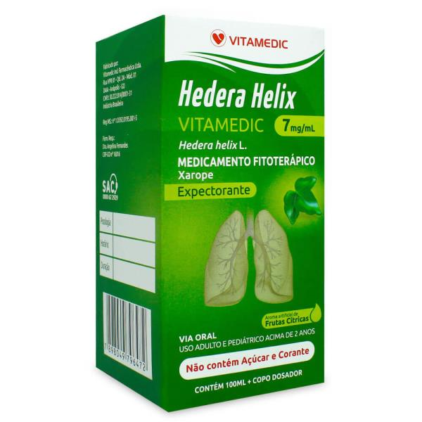 HEDERA HELIX 7MG/ML XPE. 100ML S/ACUCAR