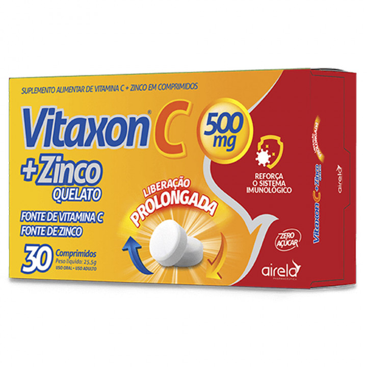 VITAXON C+ZINCO 500G. C/30 CPR. LIB.PROL