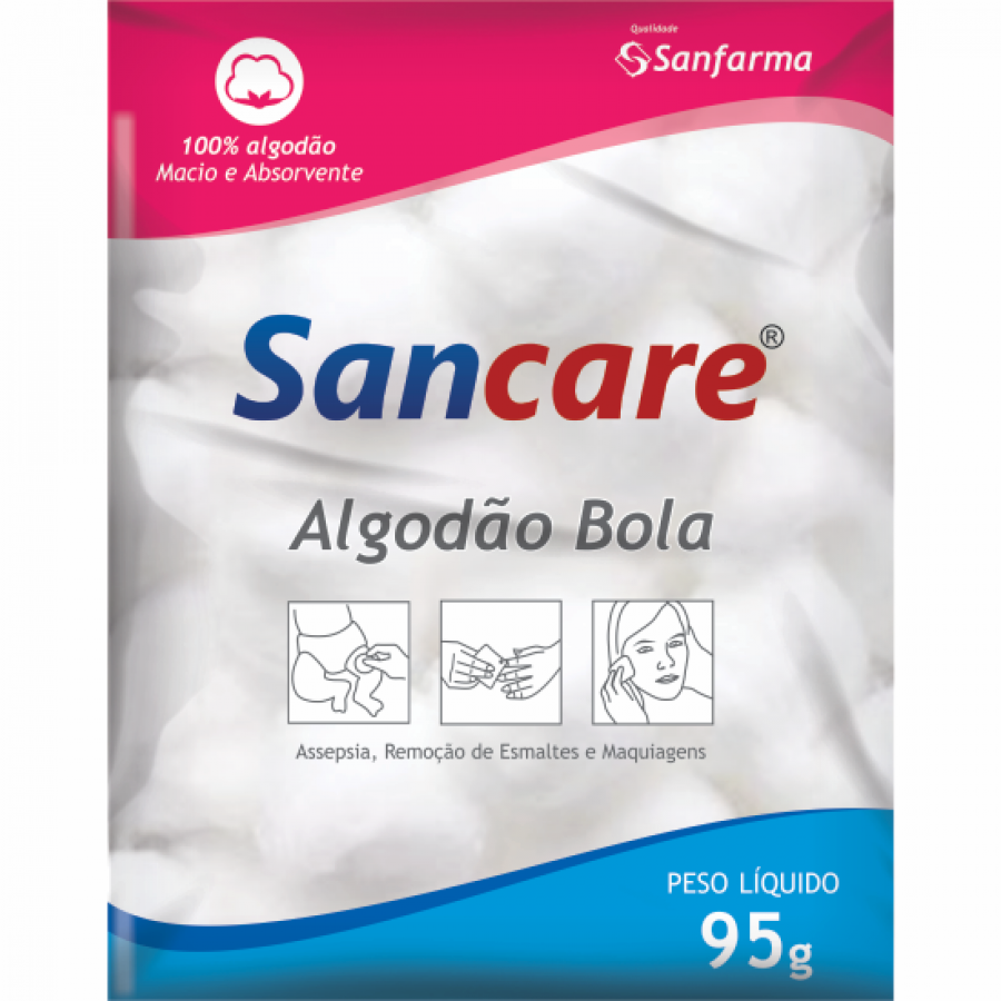 ALGODAO EM BOLAS BRANCA 95G