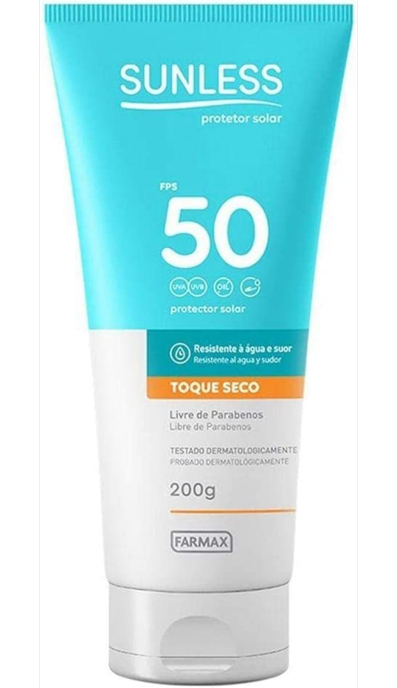 PROTETOR SOLAR SUNLESS FPS 50 200G