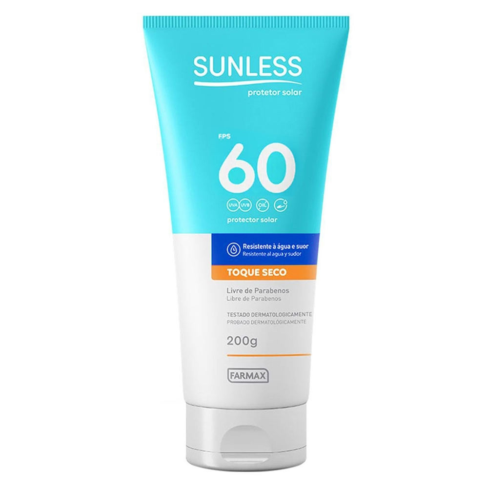 PROTETOR SOLAR SUNLESS FPS 60 200G