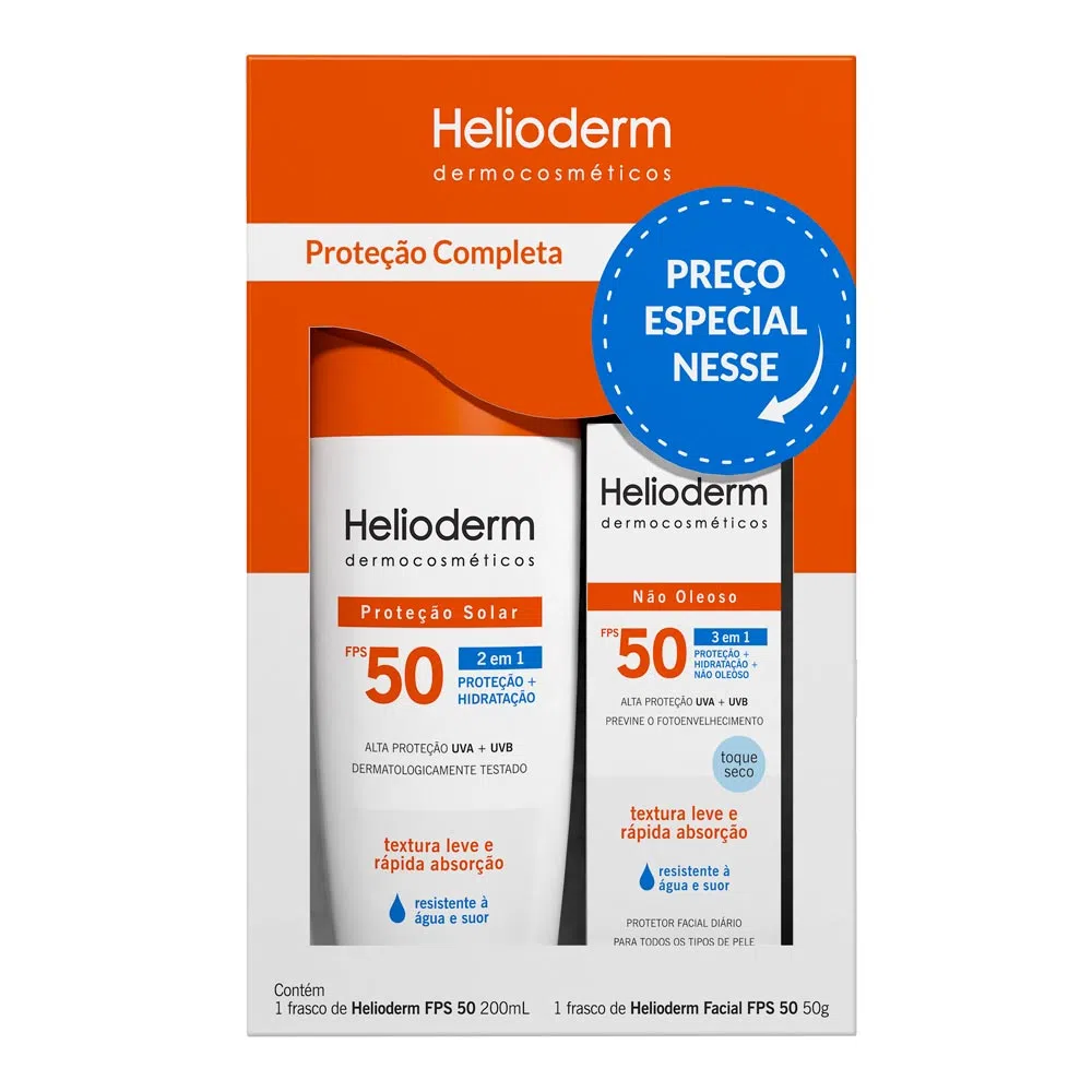 KIT PROT HELIOD.FP50 200ML+FPS50 FAC.50G