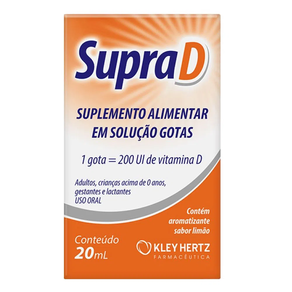 VITAMINA D(SUPRAD) GTS 200UI 20ML LIMAO