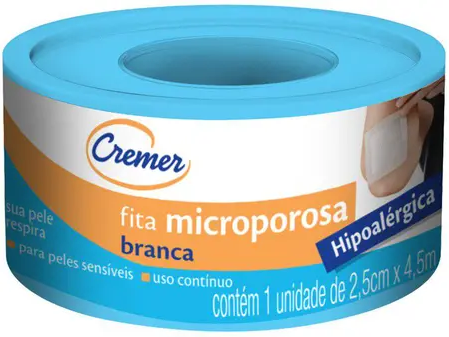 FITA MICROPOROSA CREMER  2,5CMX4,5M 