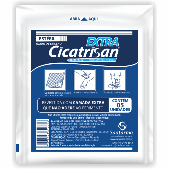 COMPRESSA EXT. PROTETORA ESTERIL C/05UND