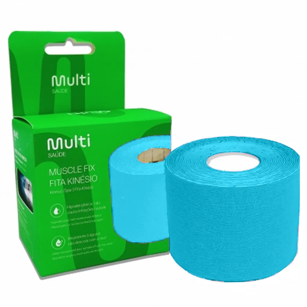FITA ADESIVA KINESIO 5CMX5M AZUL