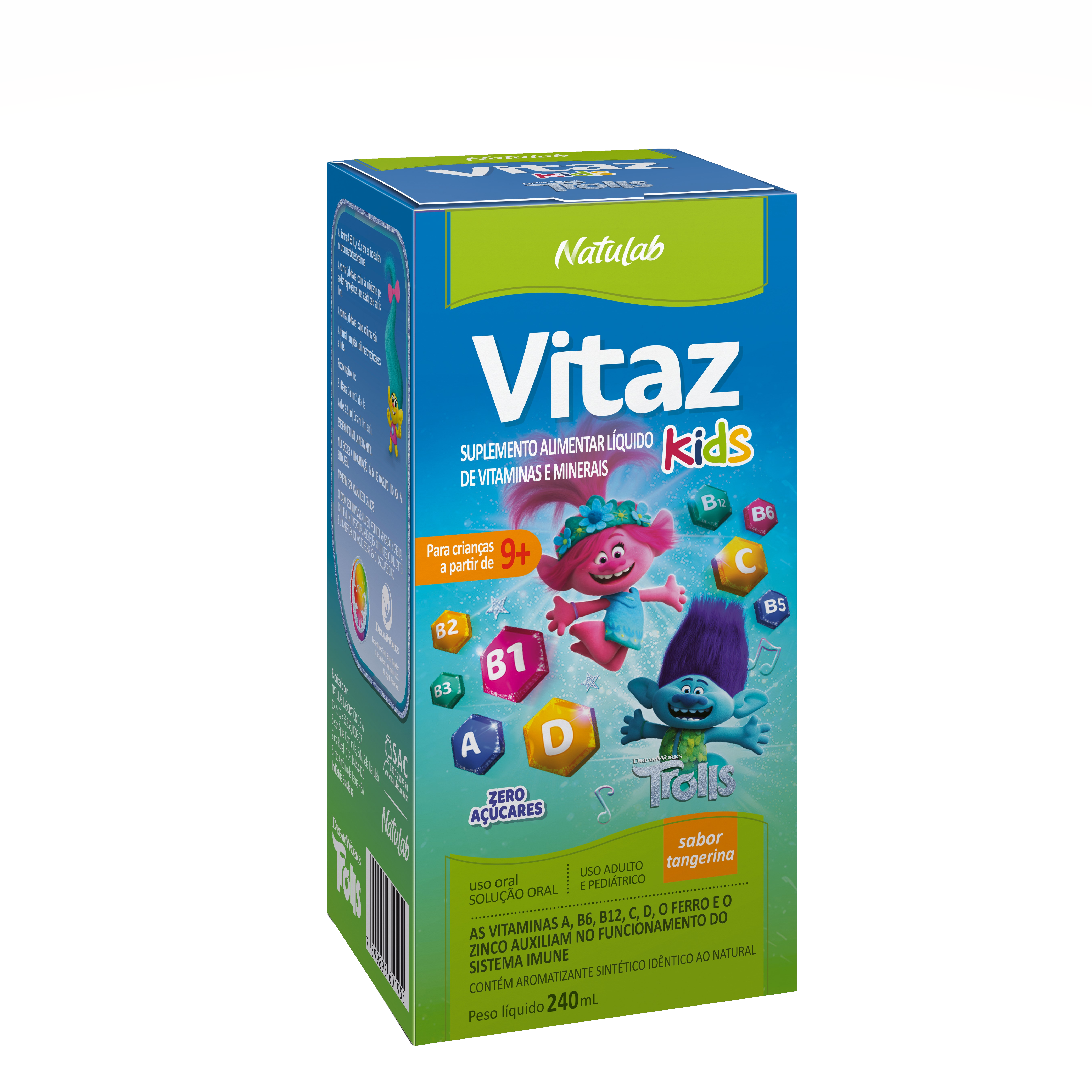 VITAZ KIDS +9 SOL. 240ML TROLLS