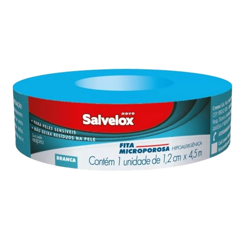 FITA MICROPOROSA 1,2CMX4,5M SALVELOX