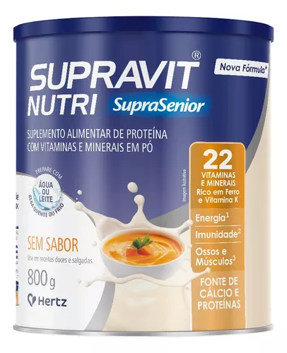 SUPRAVIT NUTRI 800G SEM SABOR