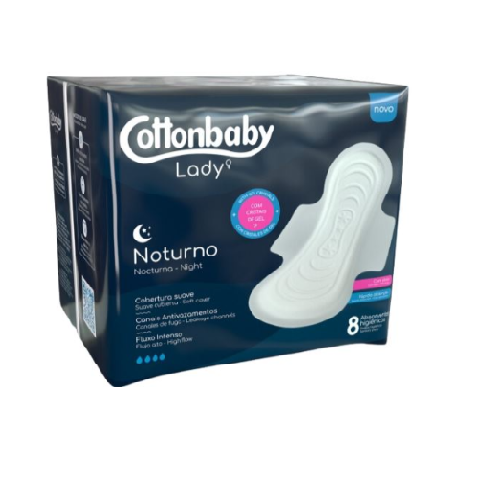 ABSORVENTE NOTURNO C/ABAS C/08 UND
