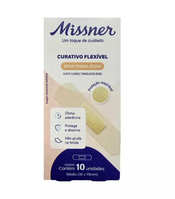CURATIVO FLEXIVEL BEGE C/10 UN