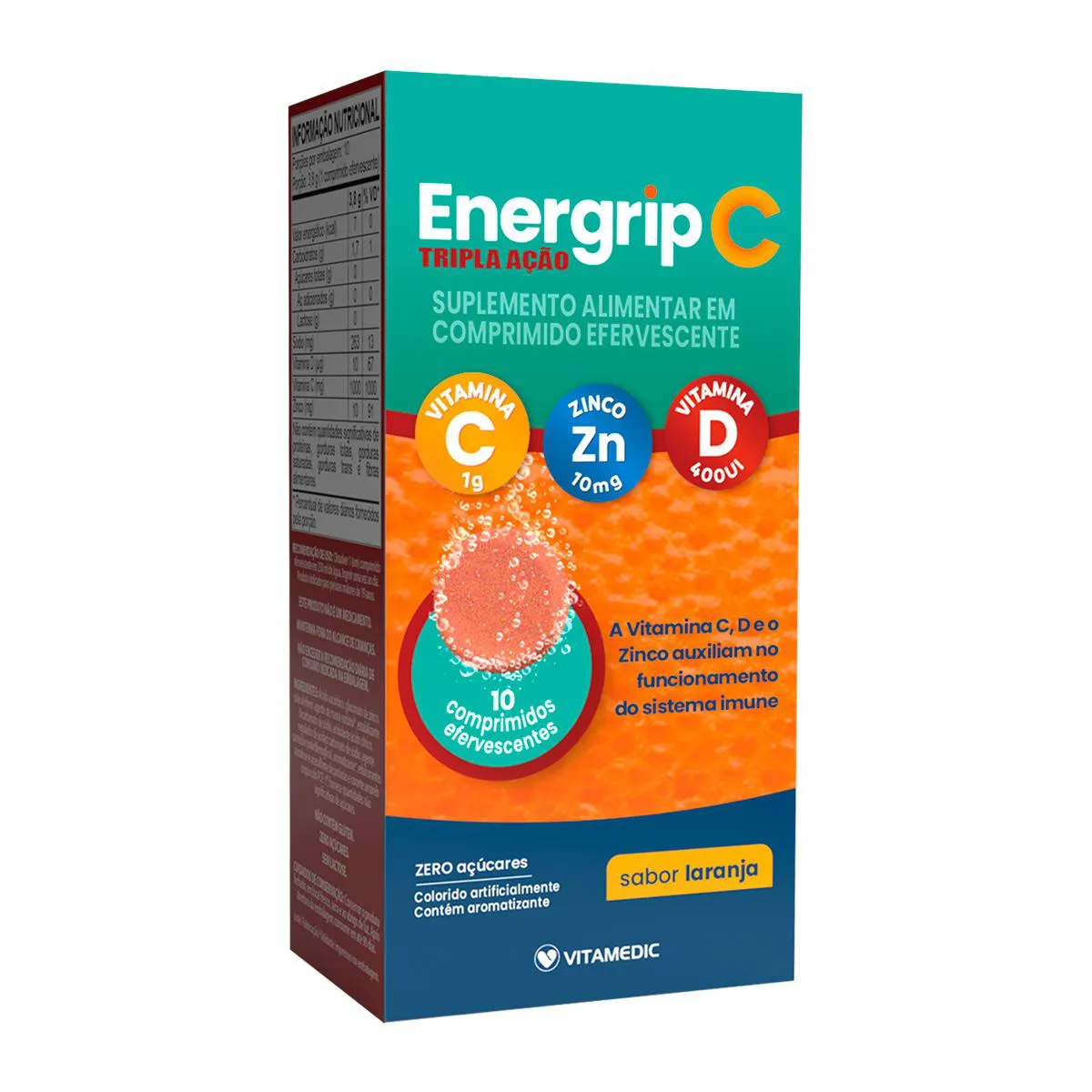 ENERGRIP C TRIPLA ACAO C/10 CPR EFERV.