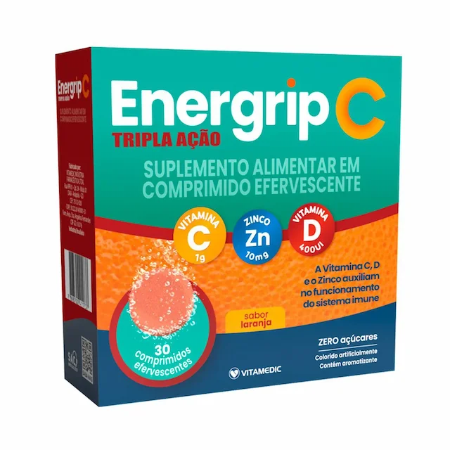 ENERGRIP C T.ACAO 1G/10MG/400UI C/30 CPR