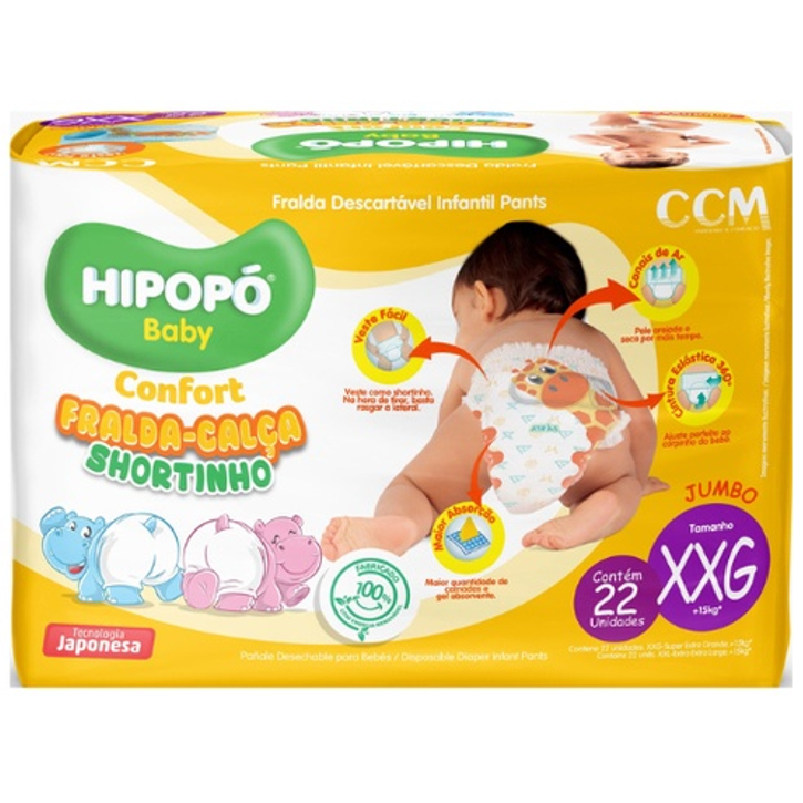 FRALDA HIPOPO CALCA CONF JUMBO ”XXG” C22