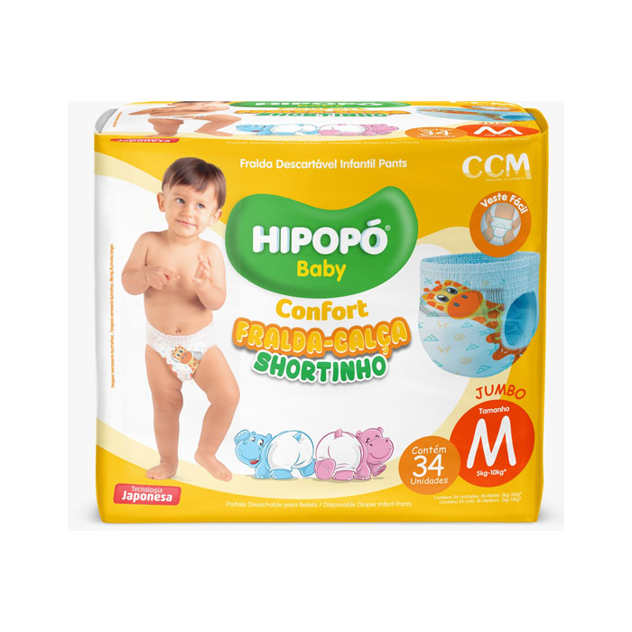 FRALDA HIPOPO CALCA CONF JUMBO ”M” C/34