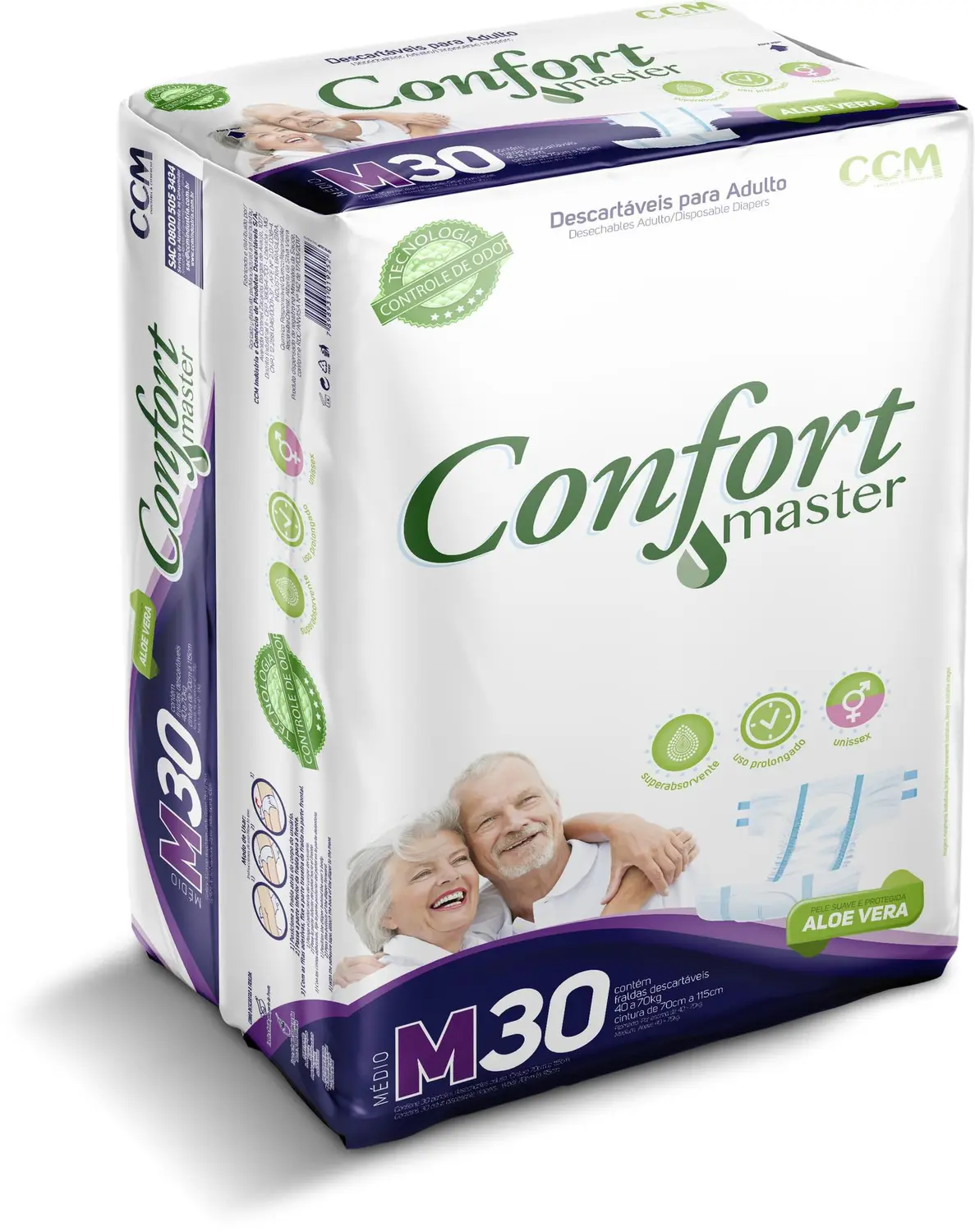 FRALDA CONFORT MASTER GER.”M” C/30UND