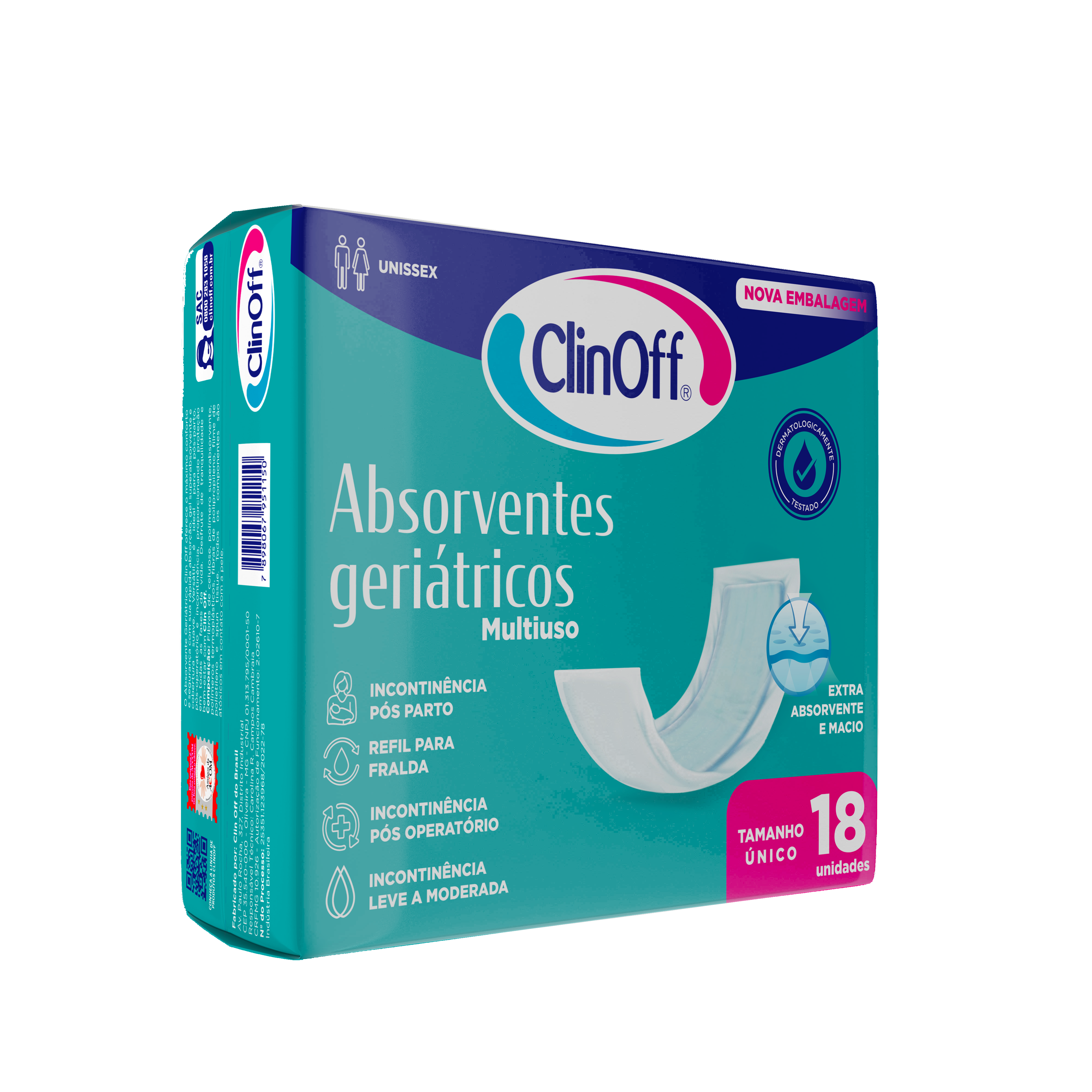ABSORVENTE MULTIUSO CLINOFF C/18UND