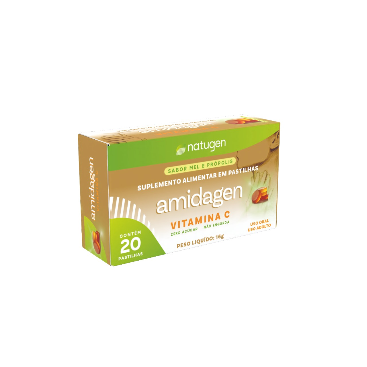 AMIDAGEN C/20 PAST. SABOR MEL E PROPOLIS