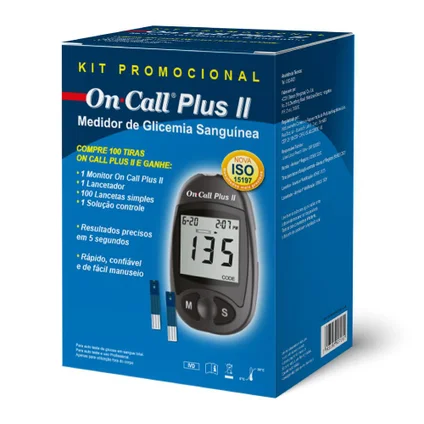 KIT MONITOR DE GLICOSE ON CALL PLUS II
