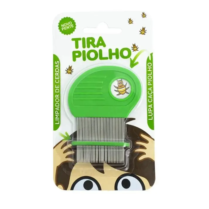 PENTE DE ACO P/PIOLHOS C/LUPA/LIMPA CERD