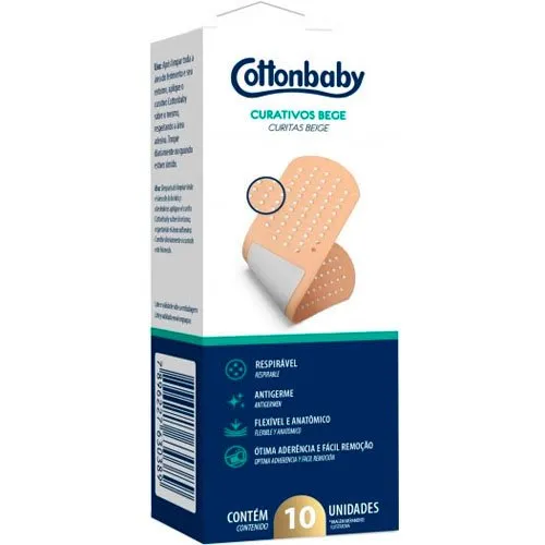 CURATIVO  COTTONBABY C/10UND BEGE