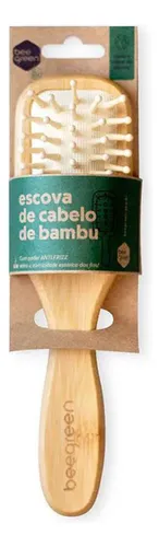 ESCOVA DE CABELO QUADRADA TAM P BAMBU
