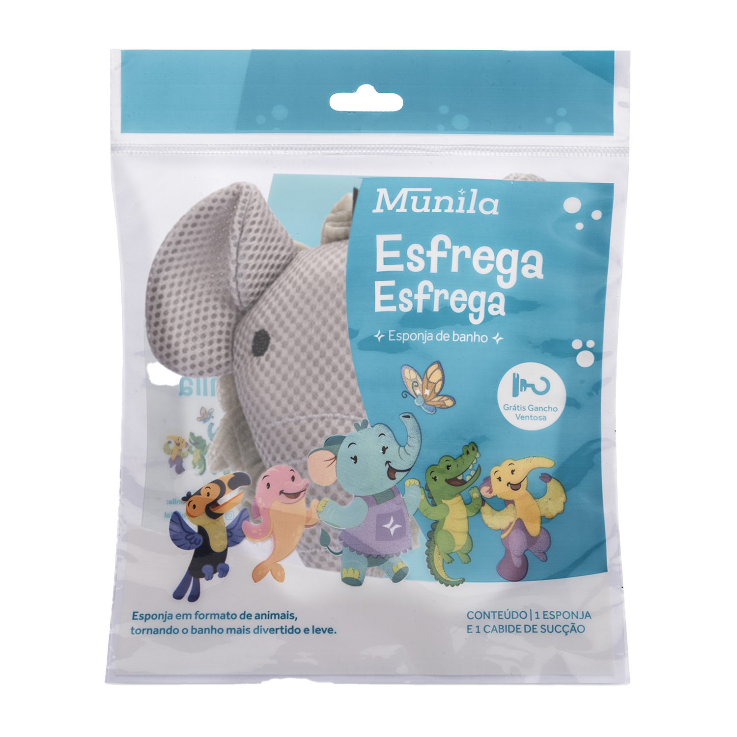ESPONJA DE BANHO MUNILA ELEFANTE