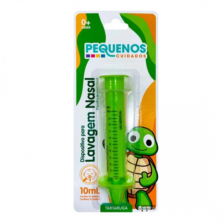 DISP. P/LAV NASAL 10ML PQ CUID TARTARUGA