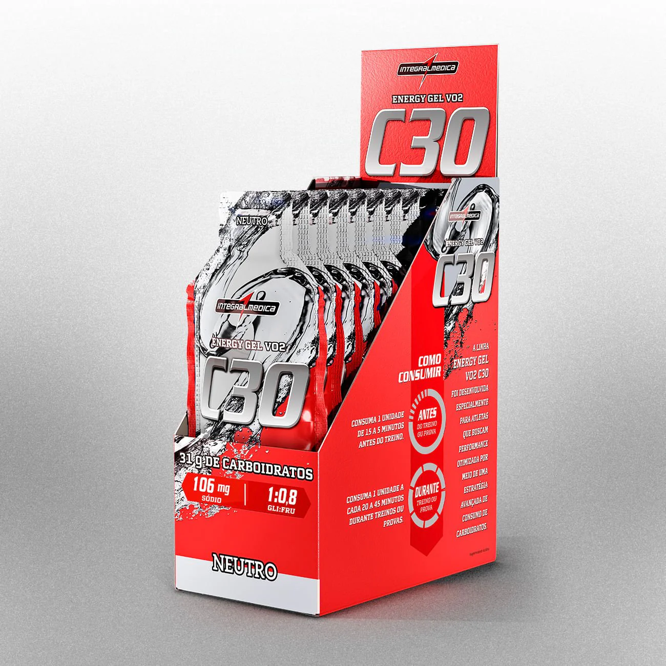 VO2 ENERGY GEL C30 C/10SAC 45G  NEUTRO