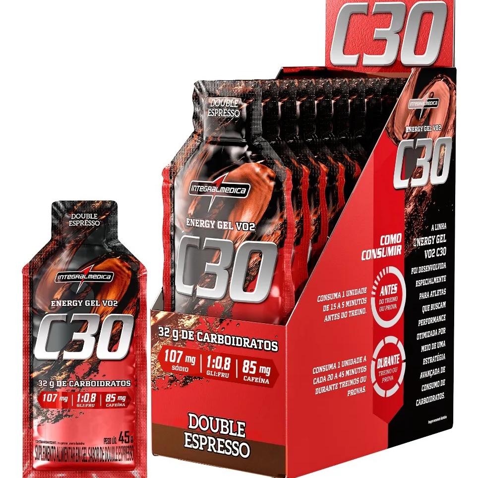 VO2 GEL CAFEINA C30 C/10SAC DUO ESPRESSO | Dismese - Distribuidora