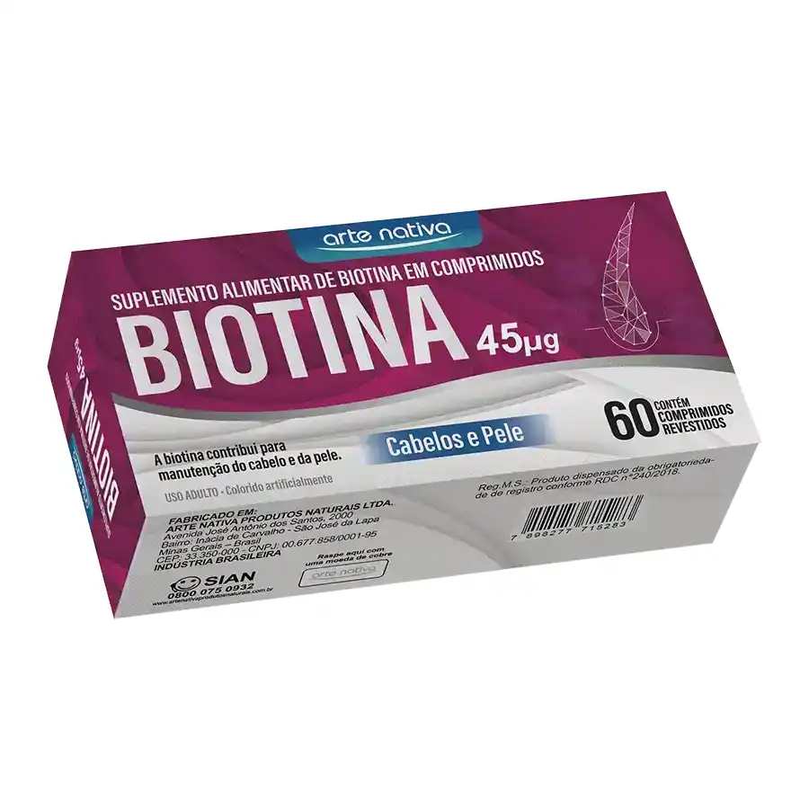 BIOTINA 45MCG C/60 CPR