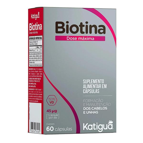 BIOTINA 500MG DOSE MAXIMA C/60 CAPS