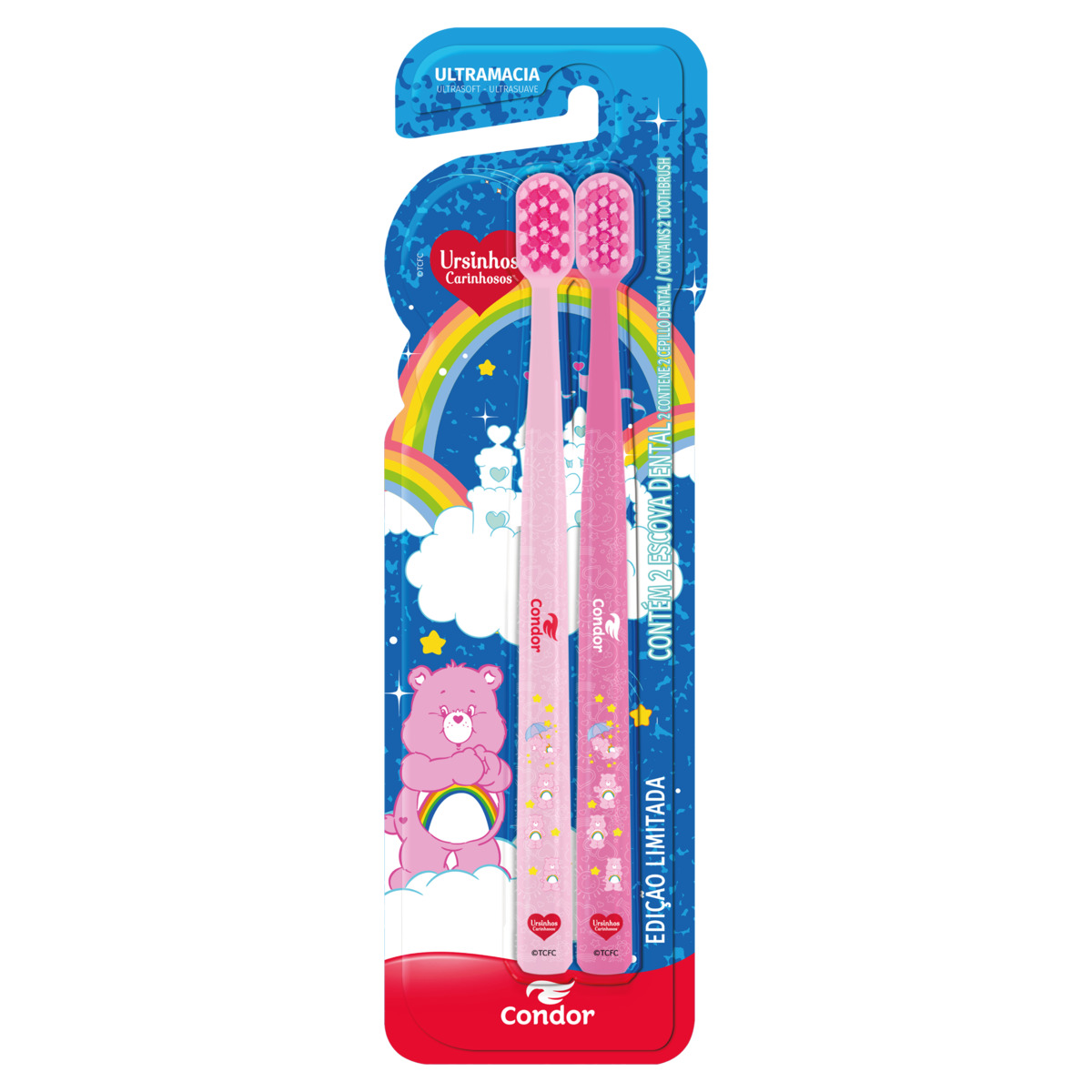 ESCOVA DENTAL URSINHOS CARIN PACK C/02UN