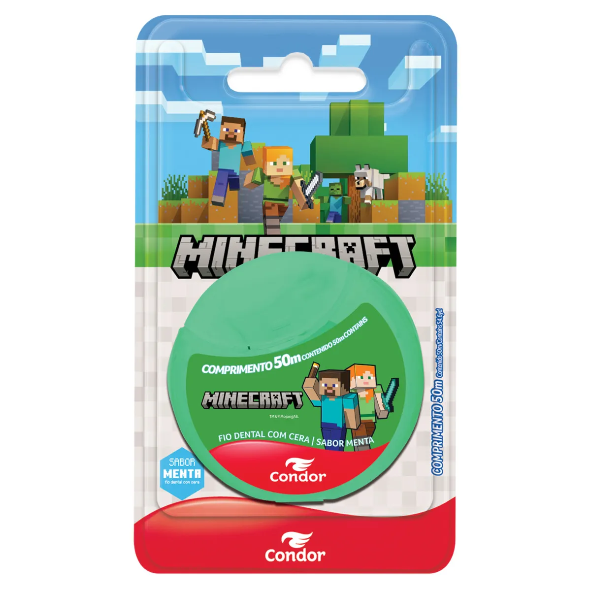FIO DENTAL 50M MINECRAFT MENTA