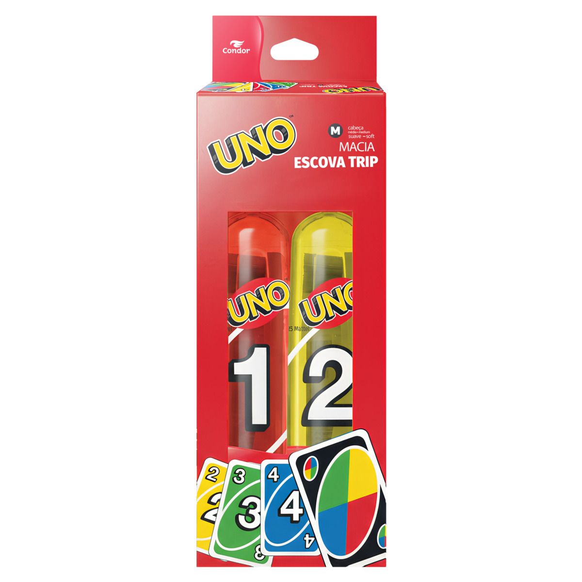 ESCOVA DENTAL TRIP UNO PACK C/02 UND