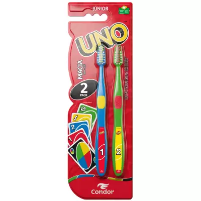 ESCOVA DENTAL JUNIOR UNO PACK C/02UN